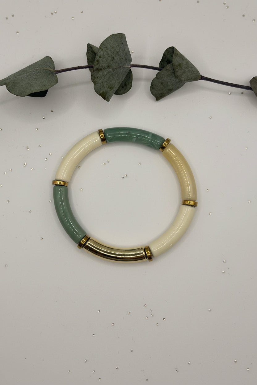 Bracelet tube - Les verts