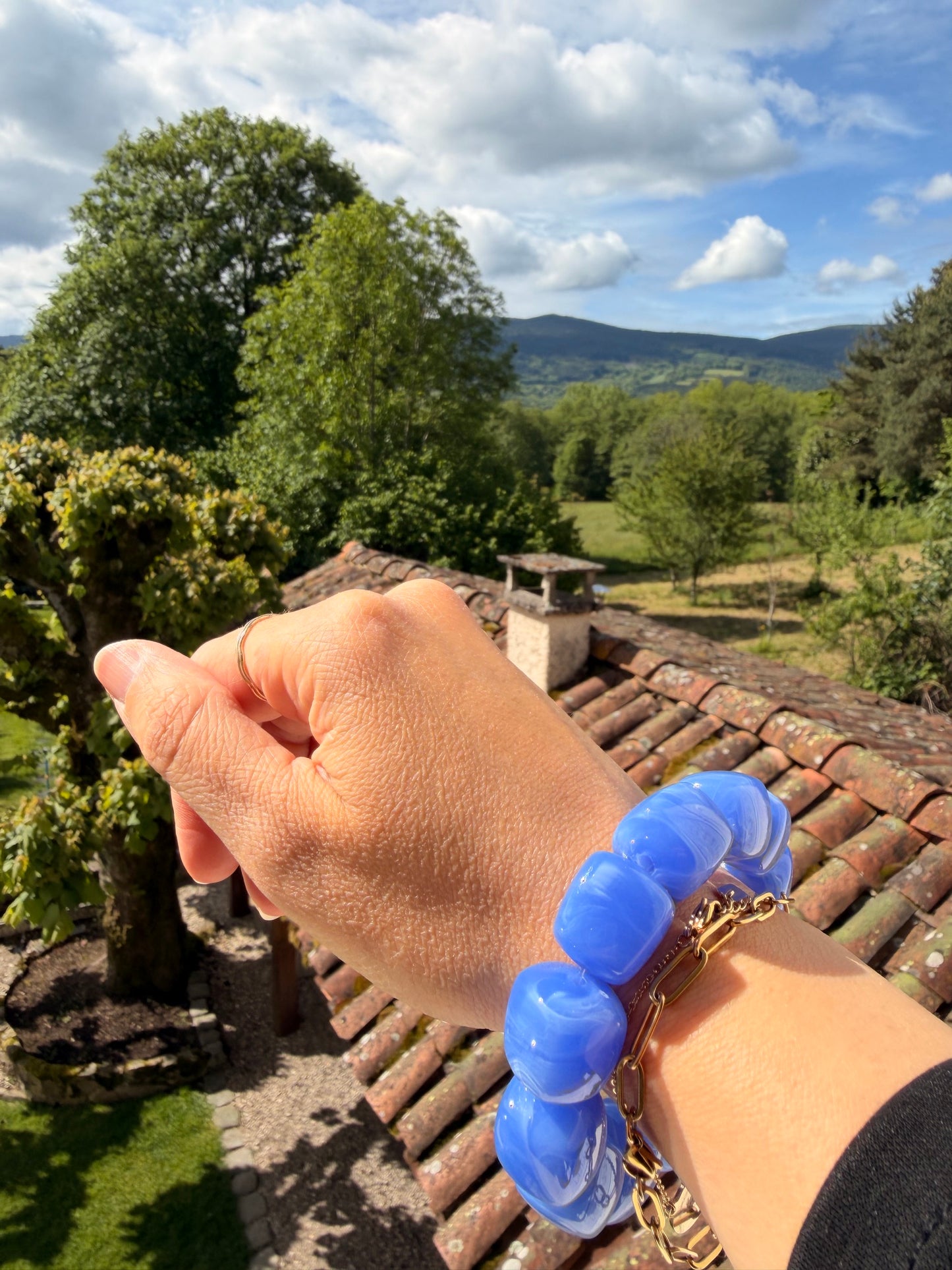 Bracelet cube - Bleu