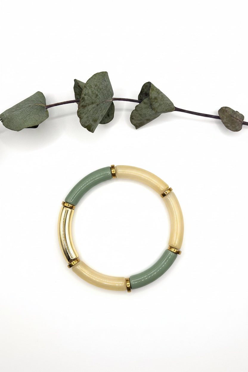 Bracelet tube - Les verts