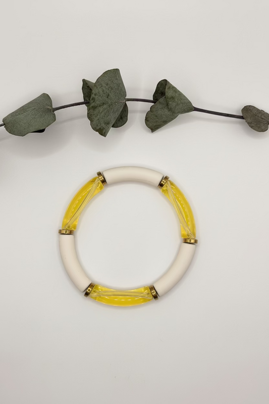 Bracelet tube - Les jaunes