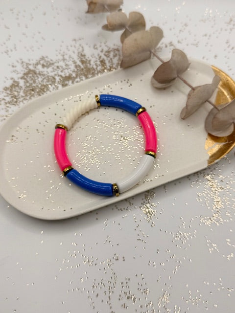 Bracelet tube - Les bleus
