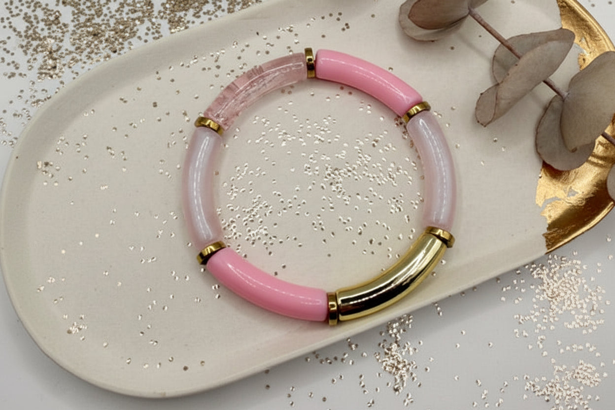 Bracelet tube - Les roses