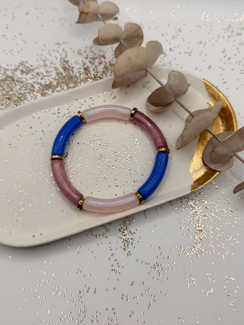 Bracelet tube - Les bleus