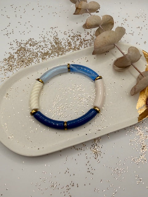 Bracelet tube - Les bleus