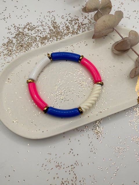 Bracelet tube - Les bleus