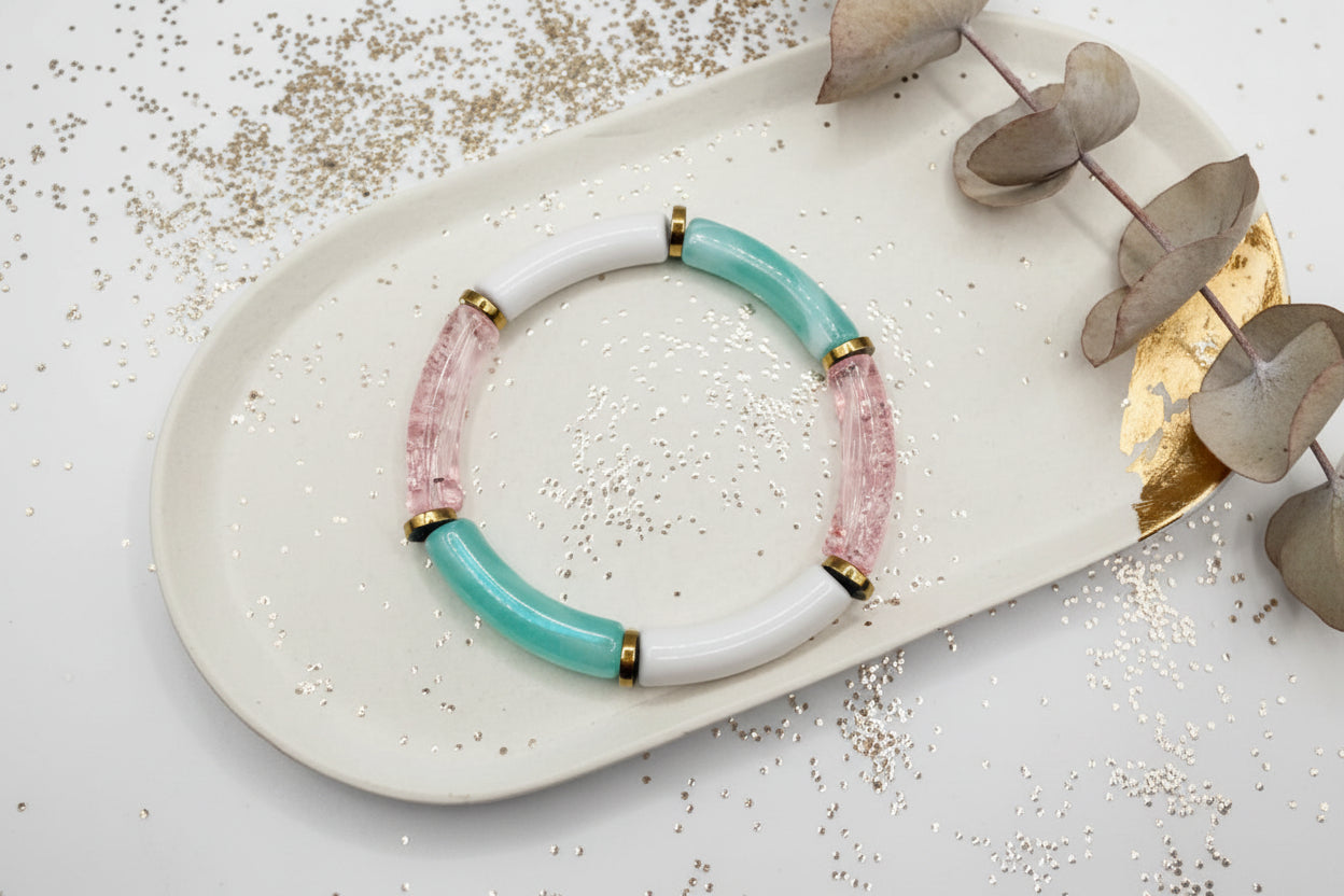 Bracelet tube - Les roses
