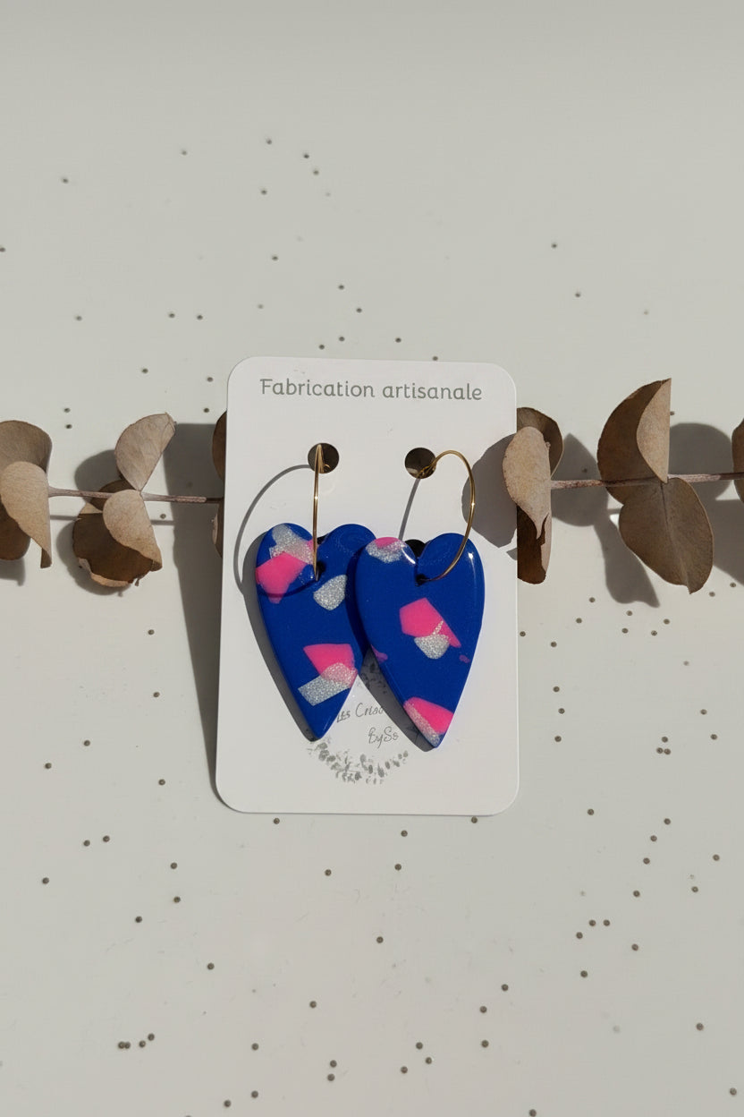 Boucles d’oreilles - Coeur Cosmo