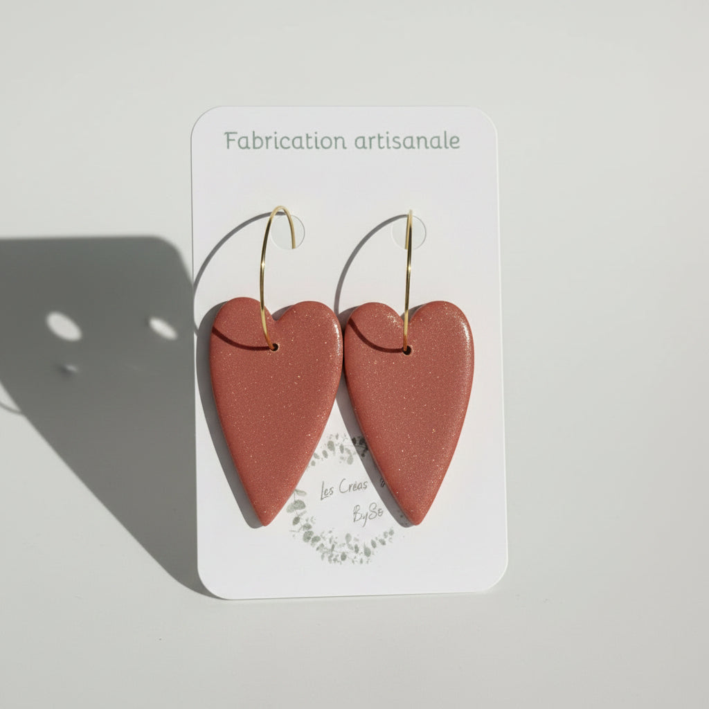 Boucles d’oreilles - Coeur Cosmo