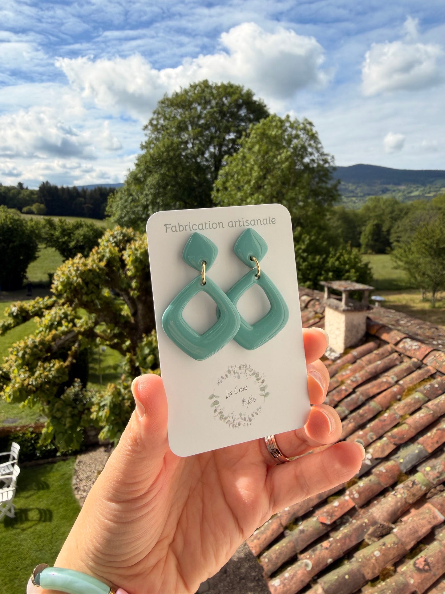 Boucles d’oreilles - Carré twist