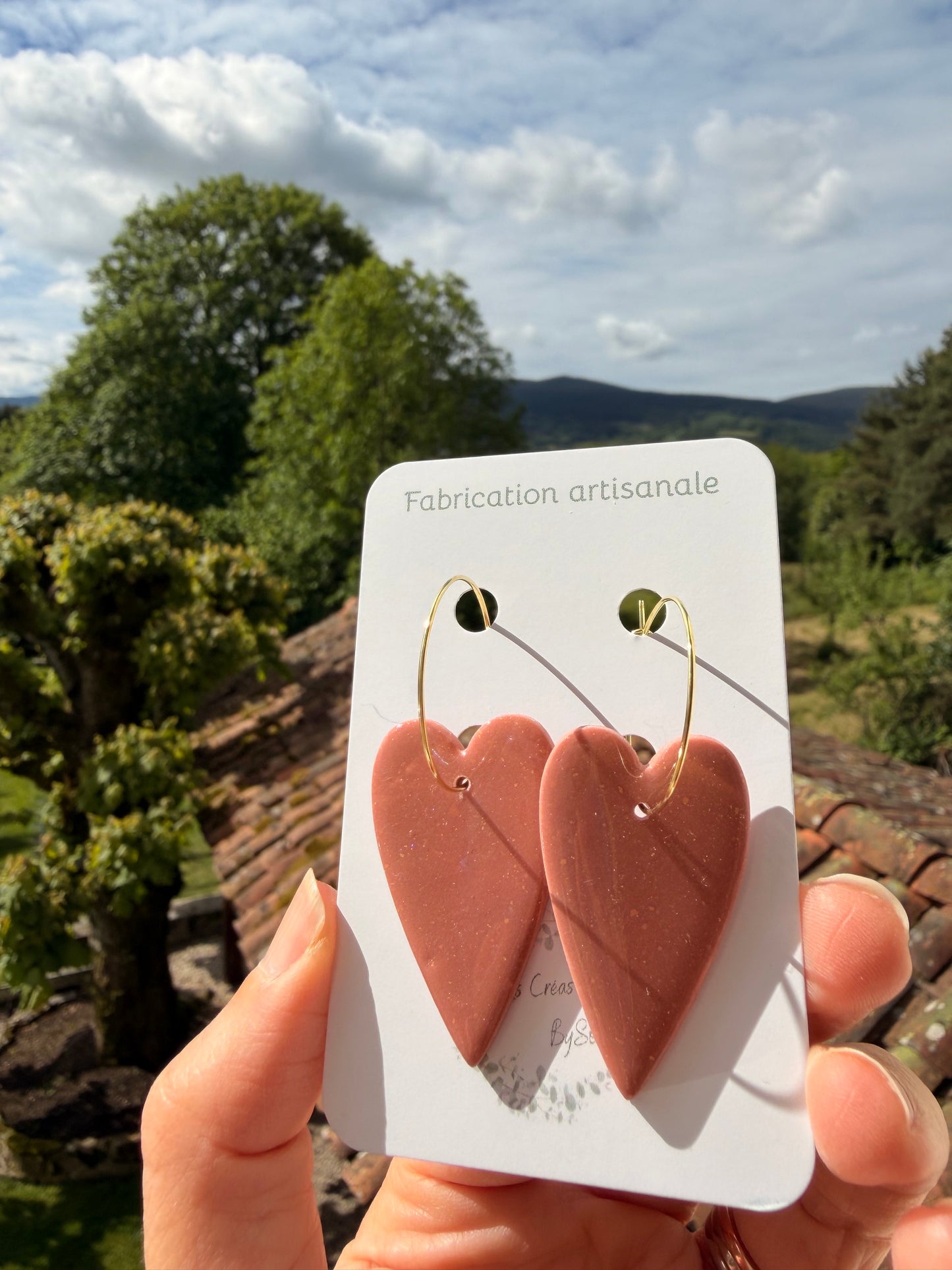 Boucles d’oreilles - Coeur Cosmo