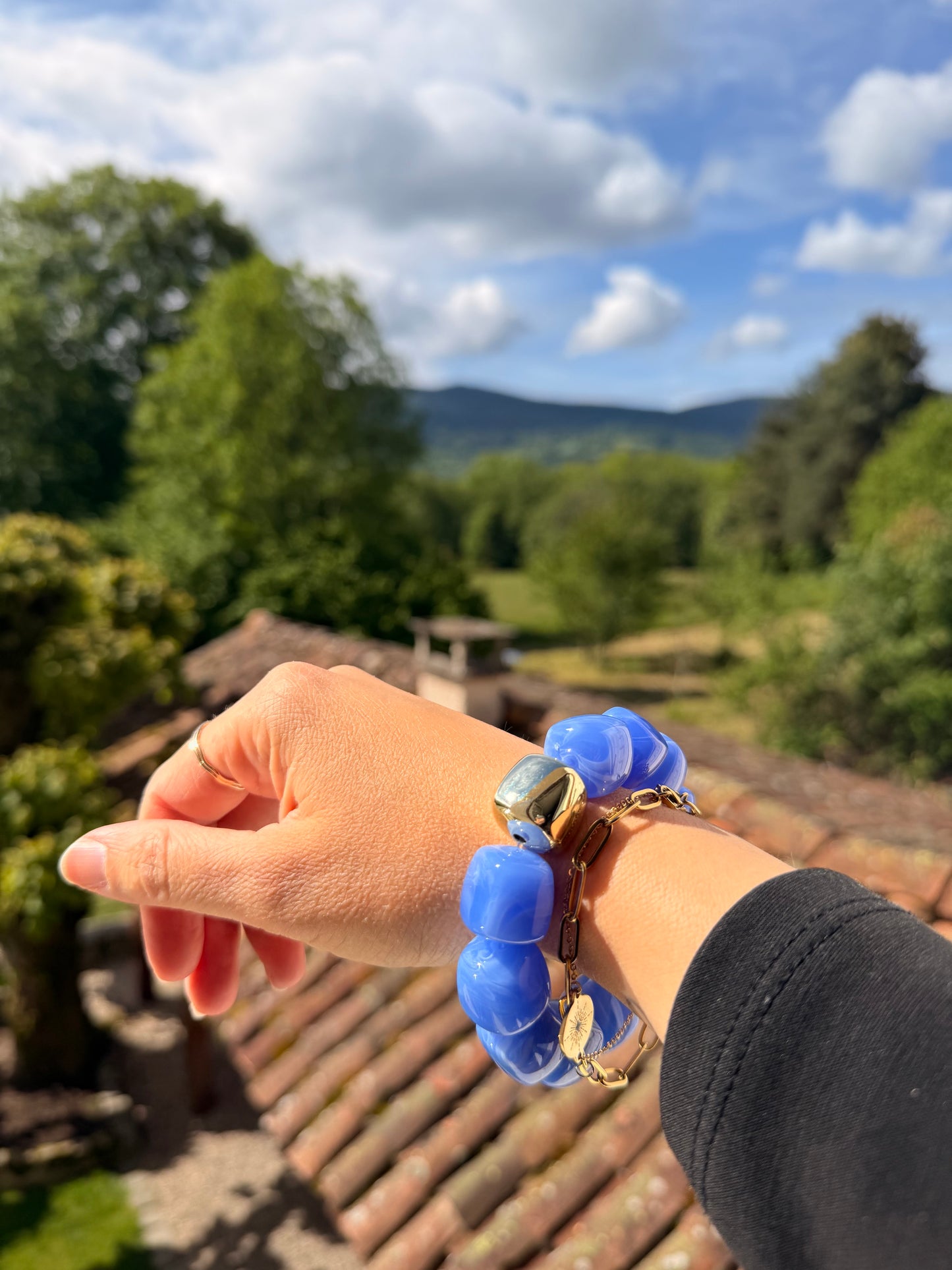 Bracelet cube - Bleu