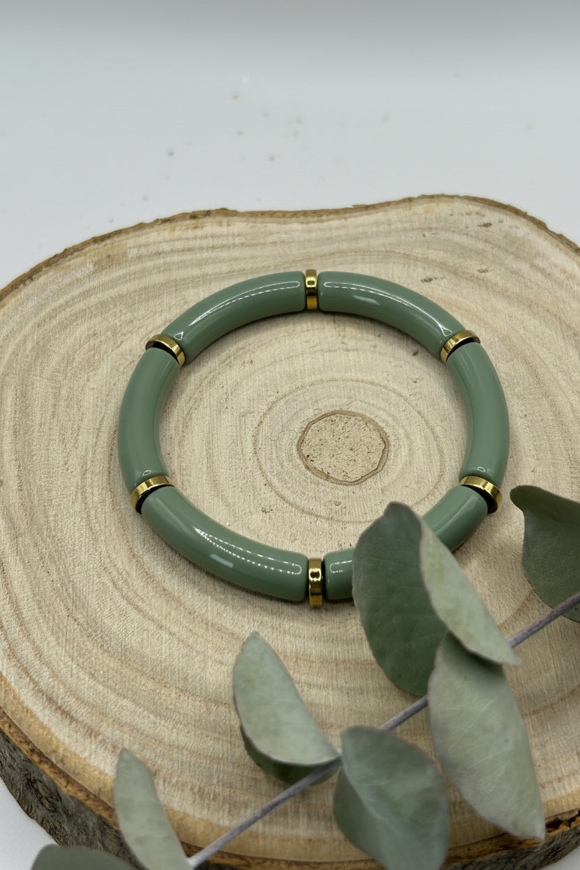 Bracelet tube - Les verts
