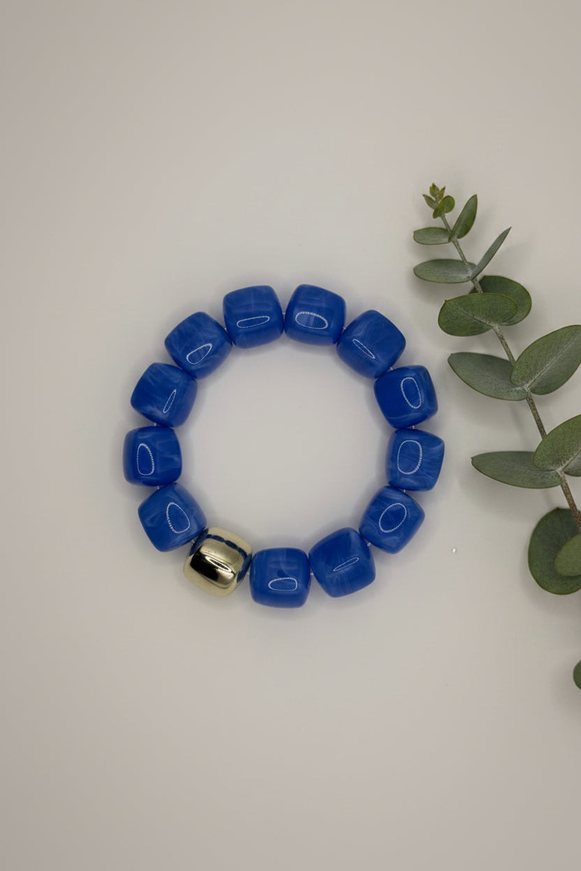 Bracelet cube - Bleu